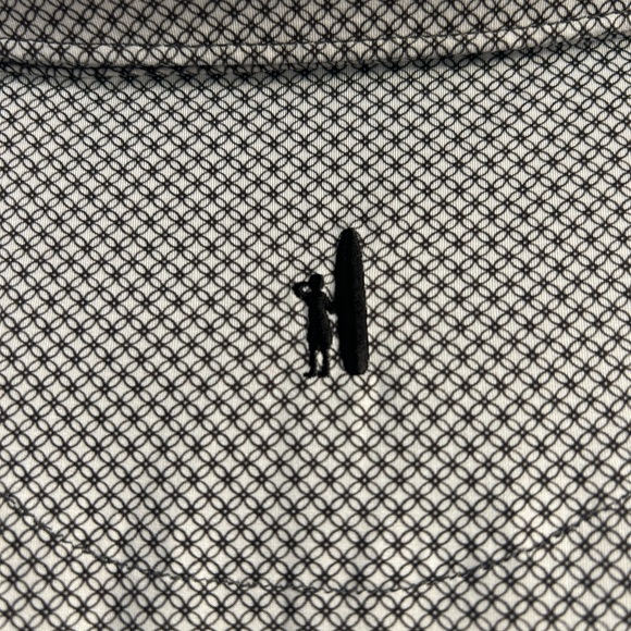 johnnie-O Gray Micro-Pattern Polo - Picture 4 of 4